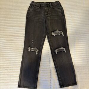 PacSun. Mom Jean. Size 27. Distressed black.